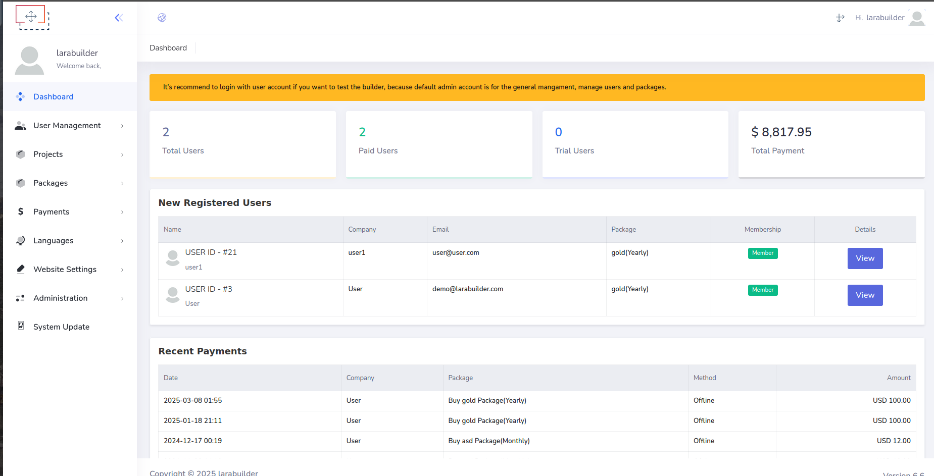 Laravel Corporate Website for Company Profile and Services